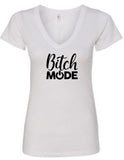 "BITCH MODE" V-Neck T-Shirt