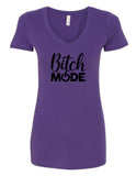 "BITCH MODE" V-Neck T-Shirt