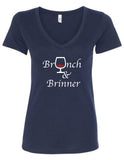 "Brunch & Brinner" V-Neck T-Shirt