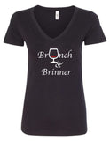 "Brunch & Brinner" V-Neck T-Shirt