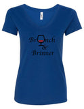 "Brunch & Brinner" V-Neck T-Shirt