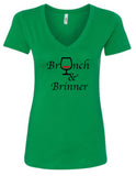 "Brunch & Brinner" V-Neck T-Shirt