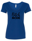 "BITCH MODE" V-Neck T-Shirt