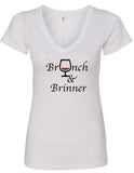 "Brunch & Brinner" V-Neck T-Shirt