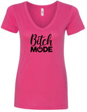 "BITCH MODE" V-Neck T-Shirt