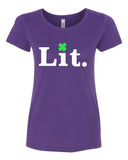 "Lit." Crew Neck T-Shirt