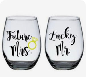 Future/Lucky Stemless Wine Glass Set